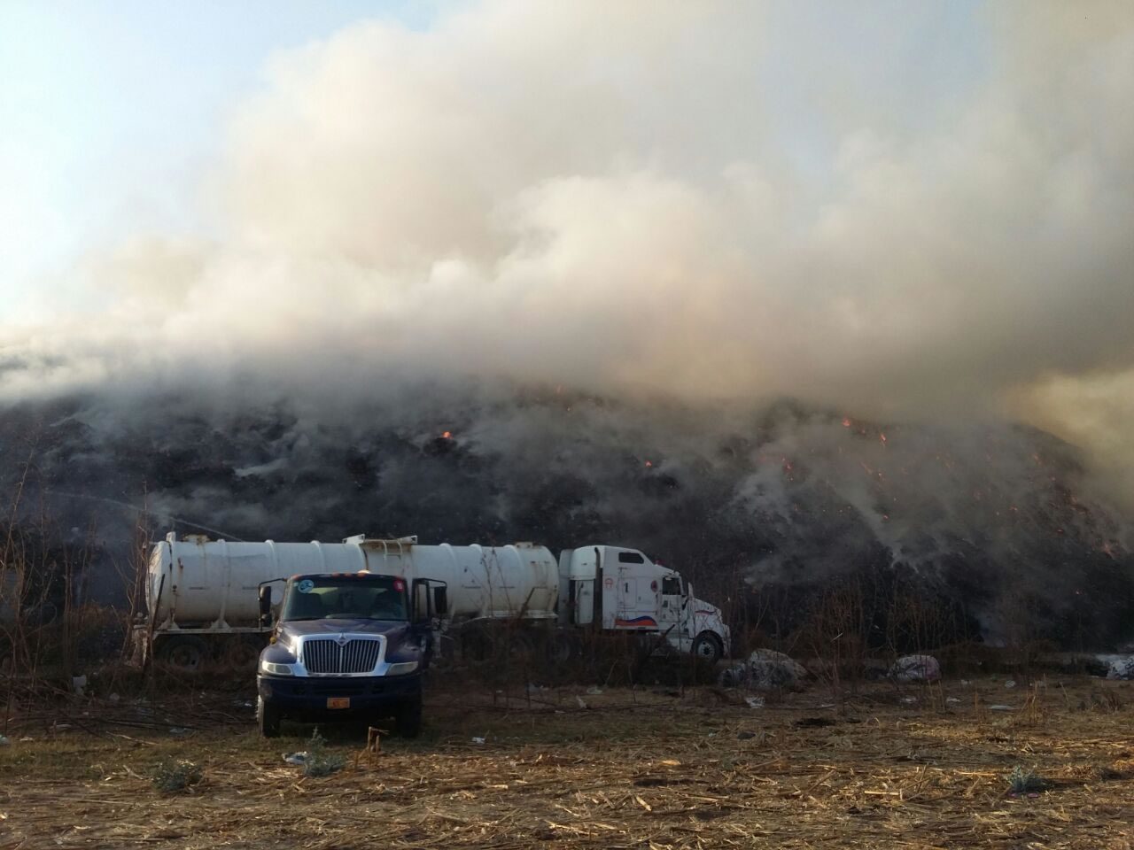 Información sobre el incendio en Yautepec