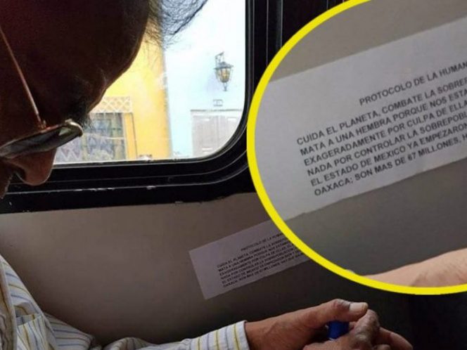 En Oaxaca un hombre incita al feminicidio para “Evitar sobrepoblación”