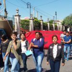 300 estudiantes realizan marcha conmemorando a los normalistas reprimidos de Amilcingo