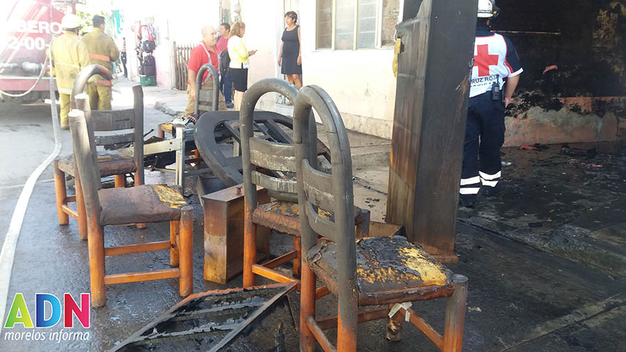 Se registra incendio en una casa en Cuautla