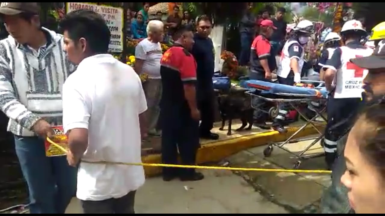 Explota cohetón y lesiona a niños en Panteón de Ocotepec