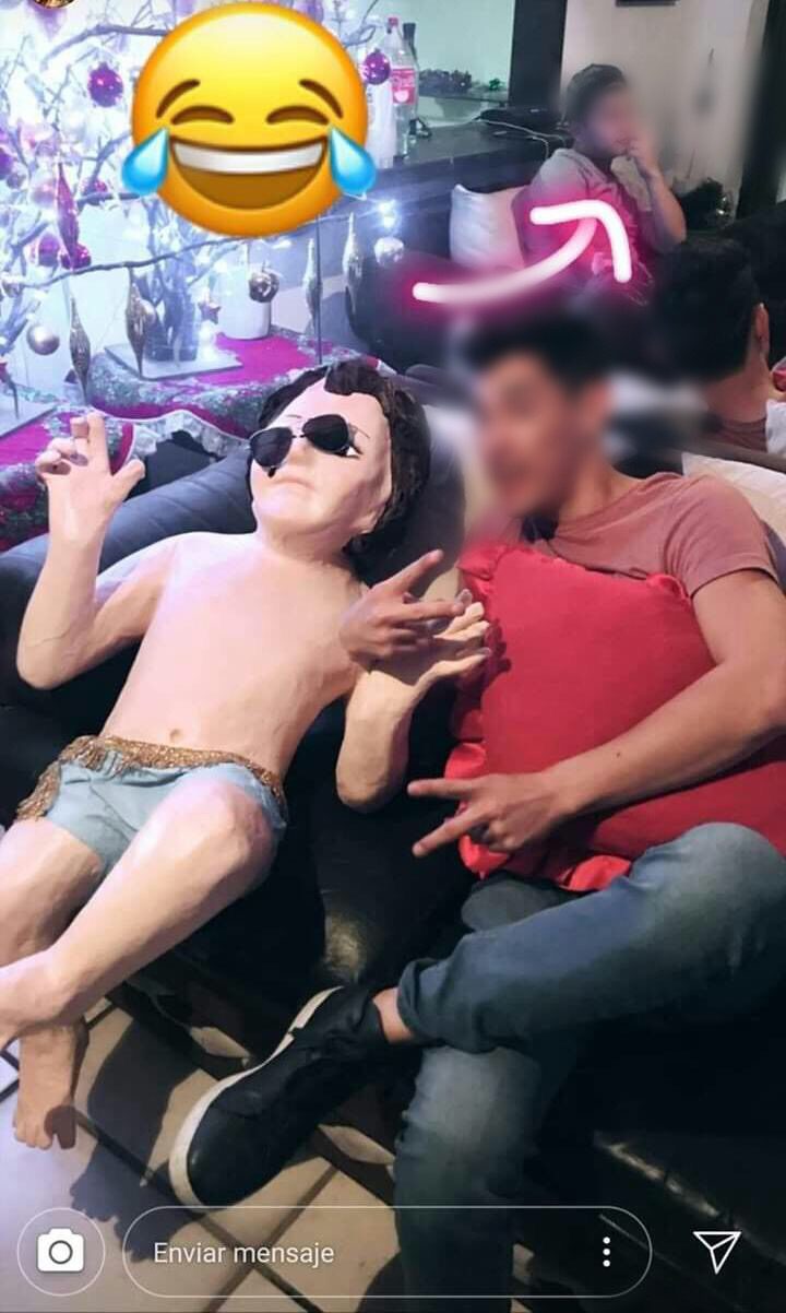 Roban a Niño Dios de la Tres de Mayo y lo presumen en redes sociales