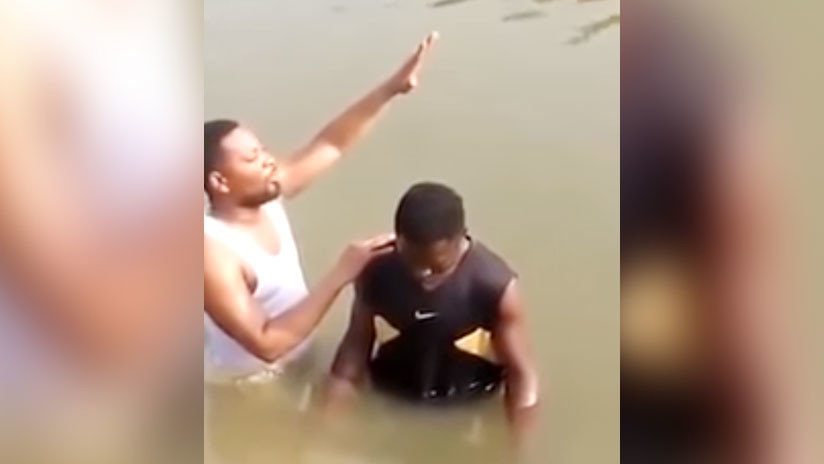 En pleno bautizo, joven muere ahogado en un río.