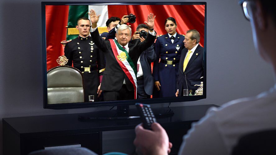 13 millones de personas vieron la toma de protesta de AMLO, más que el futbol