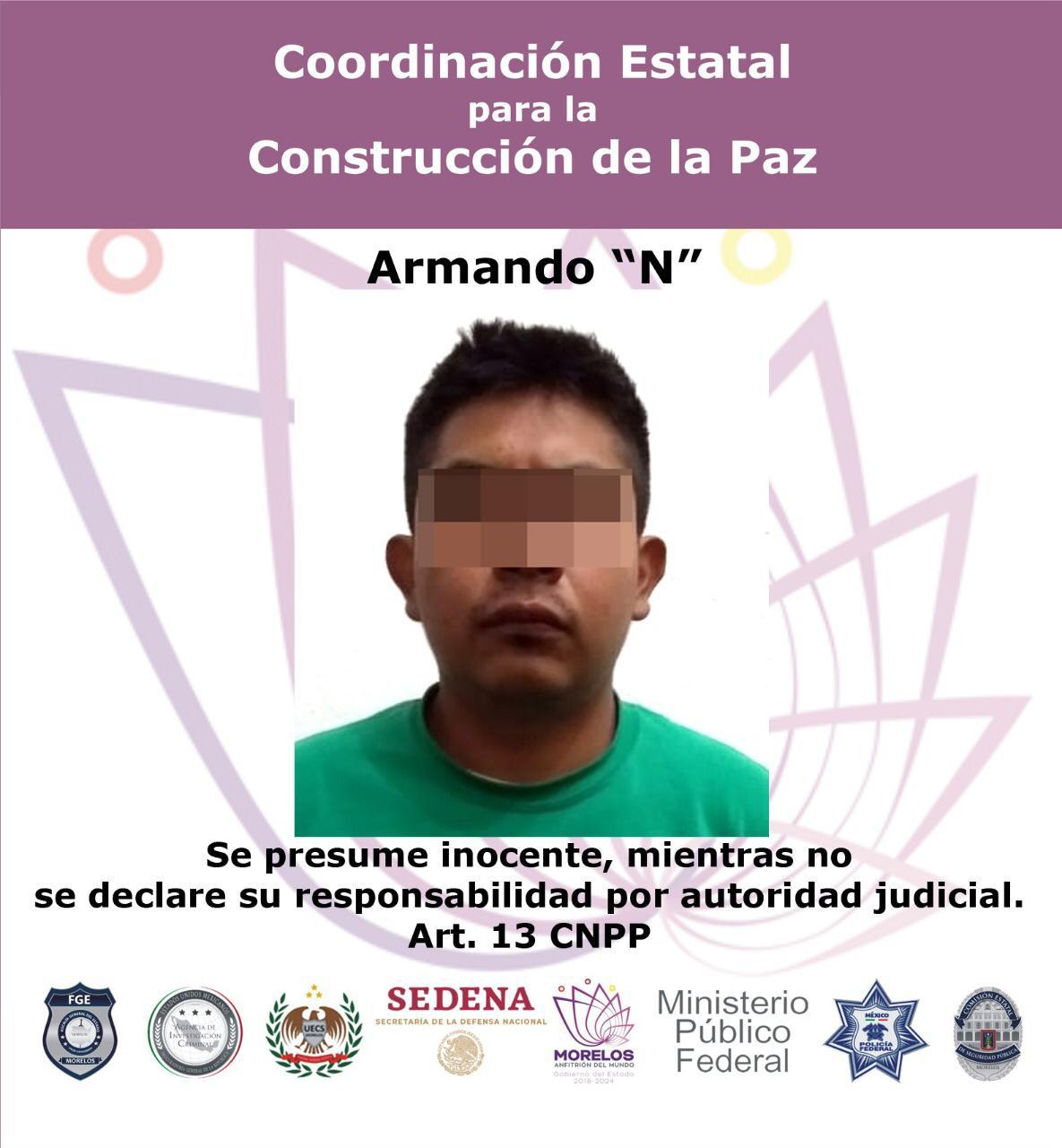 Detienen a feminicida en Axochiapan