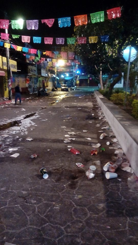 Toneladas de basura dejaron en el Carnaval de Jiutepec