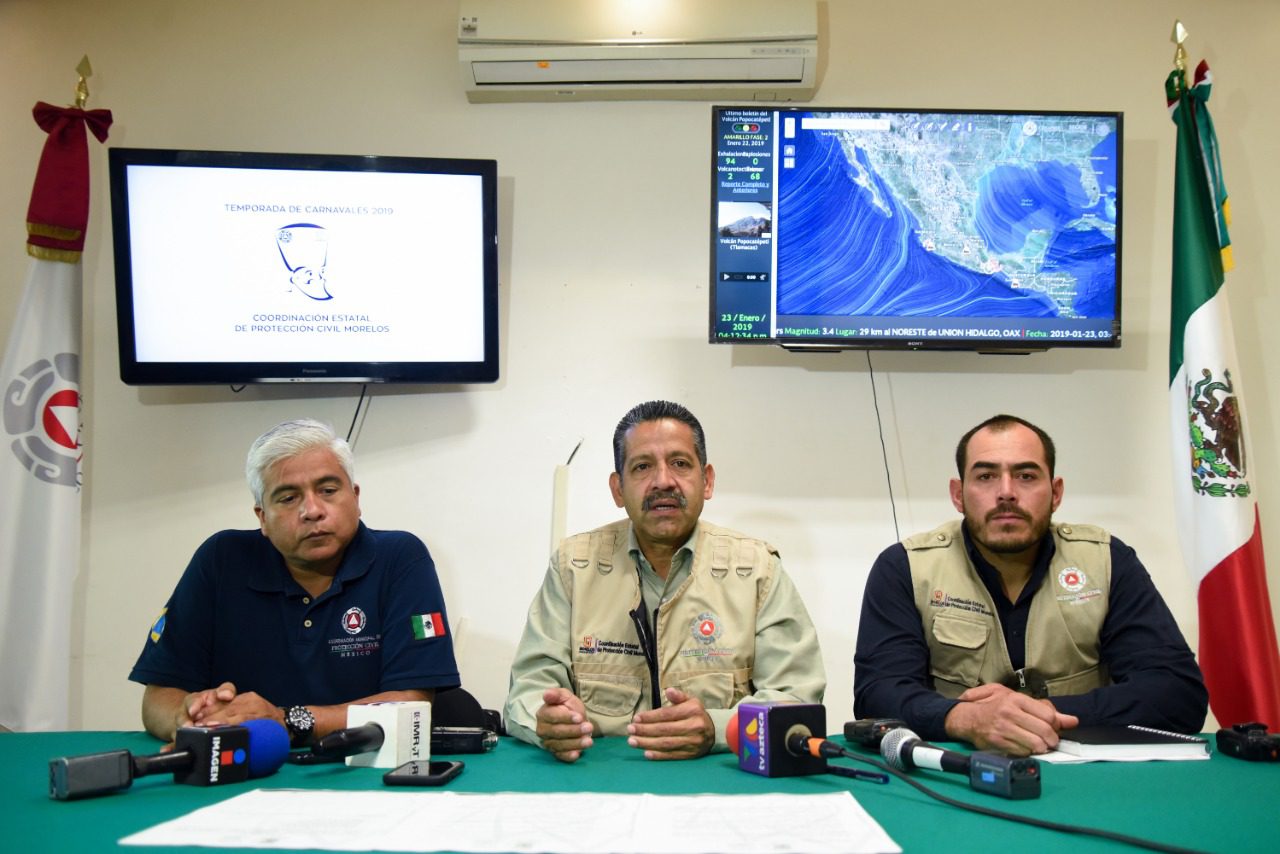 Garantizan seguridad en Carnavales de Morelos