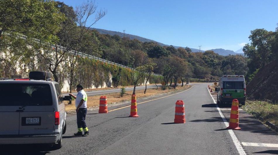 Bloqueo en la caseta Tepoztlán