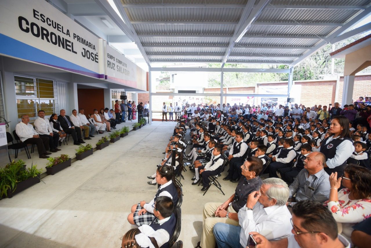 Entregan reconstruida la escuela Coronel José Cruz Salazar de Tlaltizapán