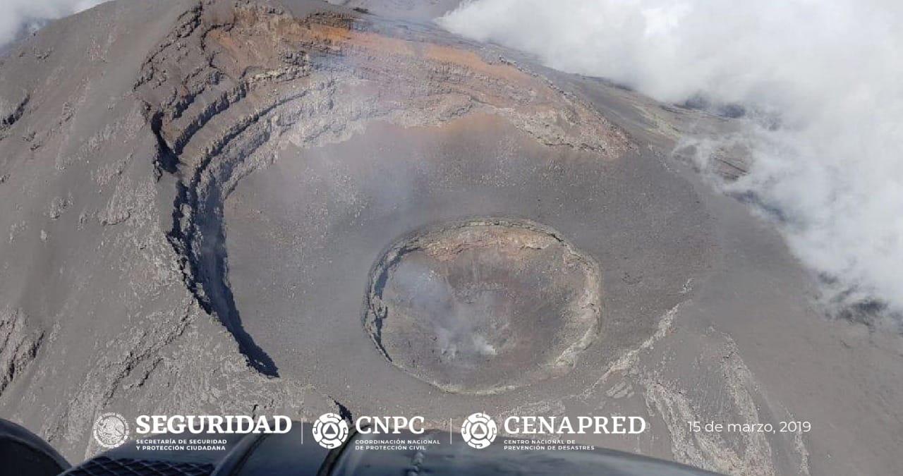 Se destruyó totalmente DOMO del Popocatépetl