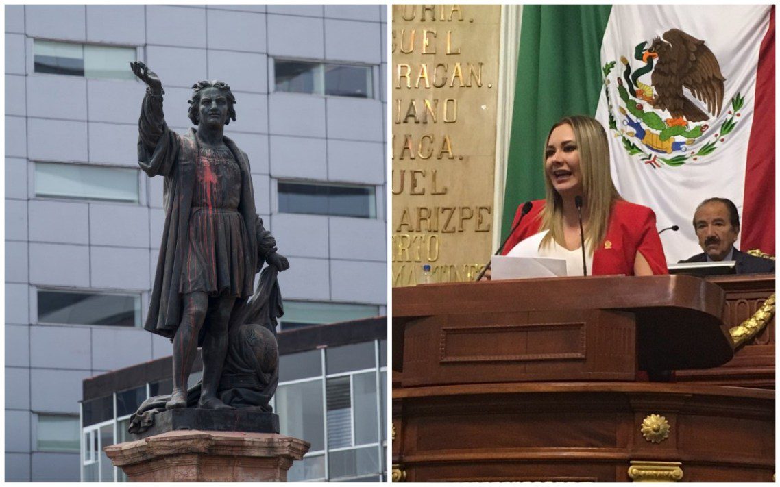 Diputada propone retirar monumentos a Colón y Cortés