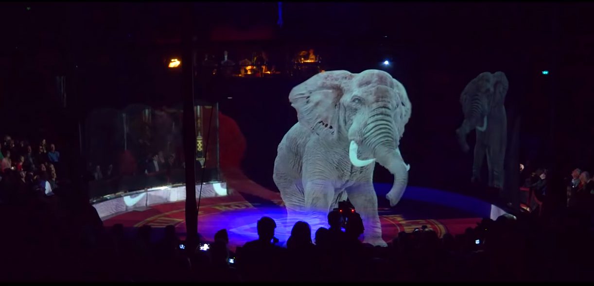 Circo utiliza hologramas en lugar de animales