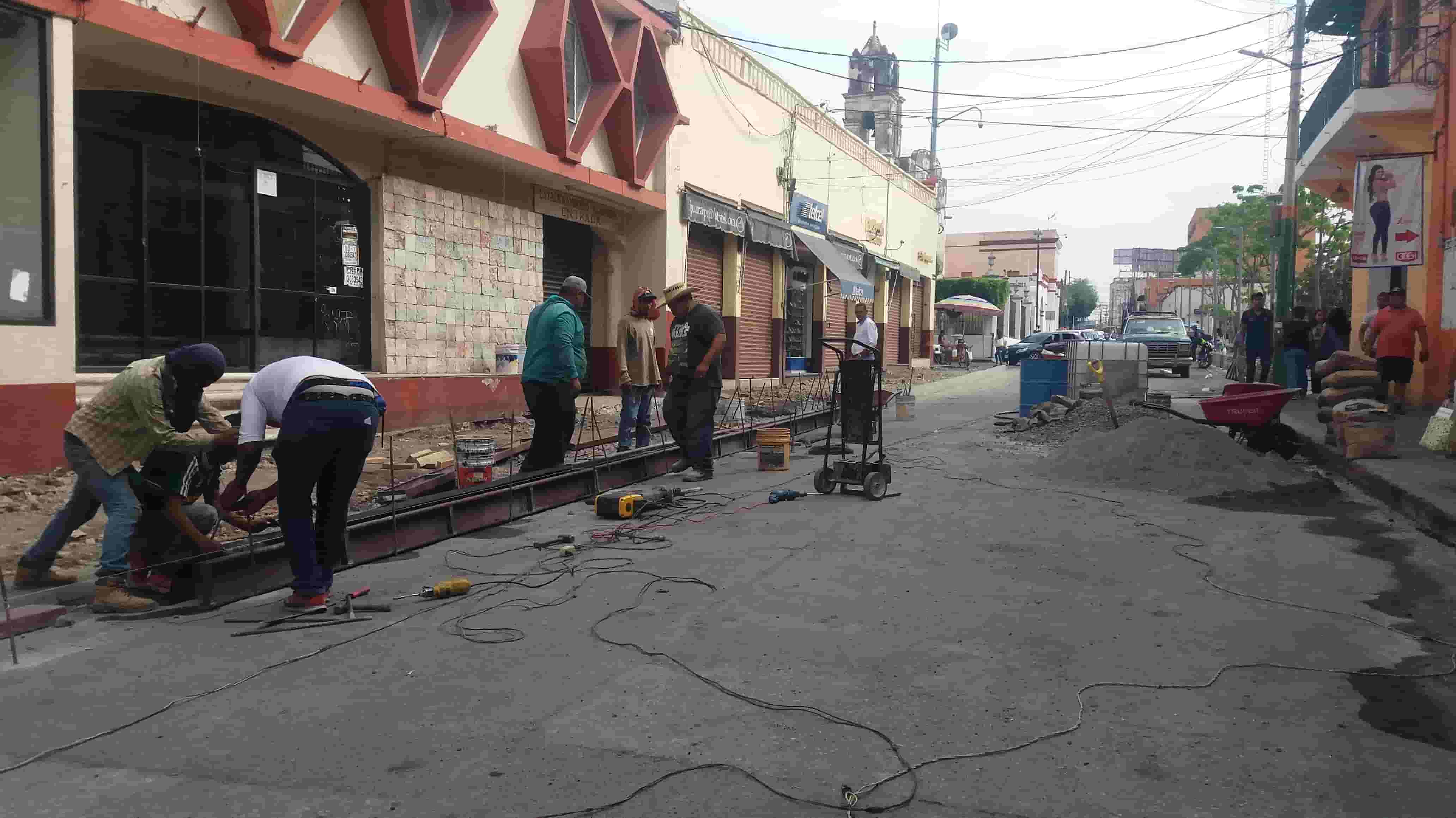Suspenden obras en Centro Histórico de Cuautla