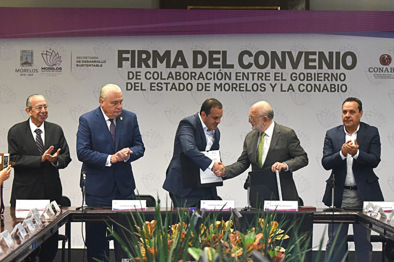 Morelos firma convenio con Conabio para conservación de flora y fauna
