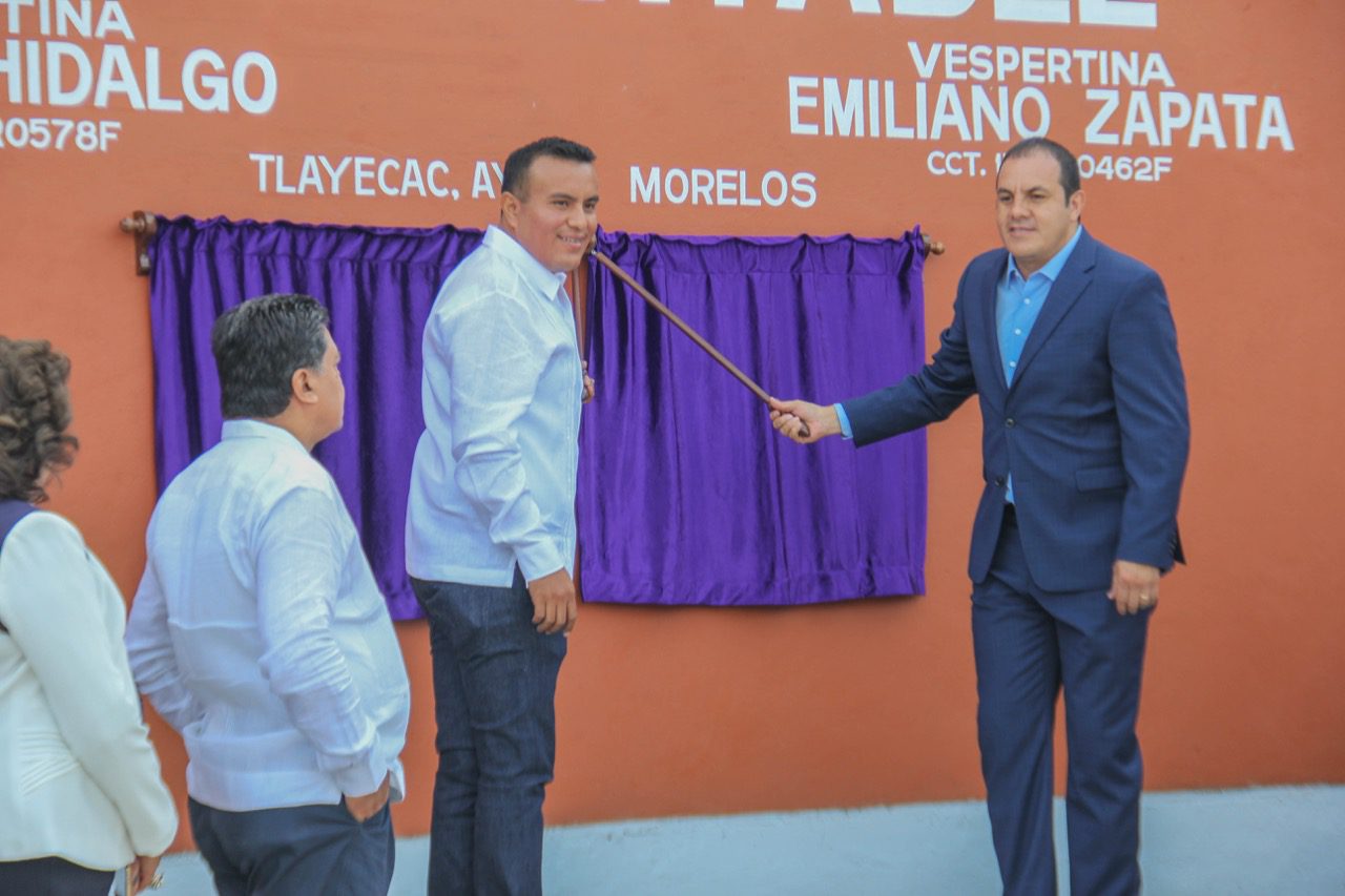 Corredor oriente de Ayala, se beneficia con obras municipales y estatales