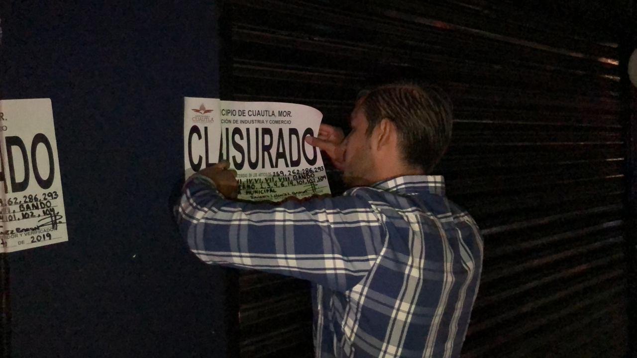 Clausuran bares de Cuautla por incumplir con la Ley