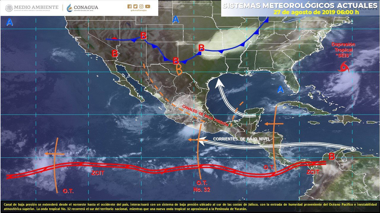 Pronostican lluvias  ligeras para las próximas horas