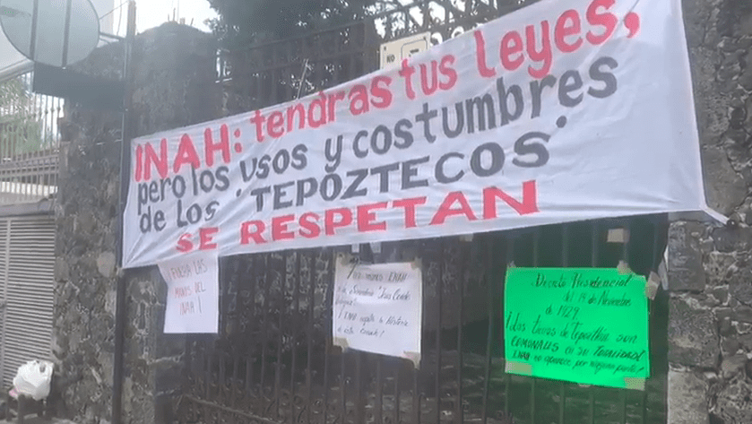INAH  no deja construir aulas en secundaria de Tepoztlán