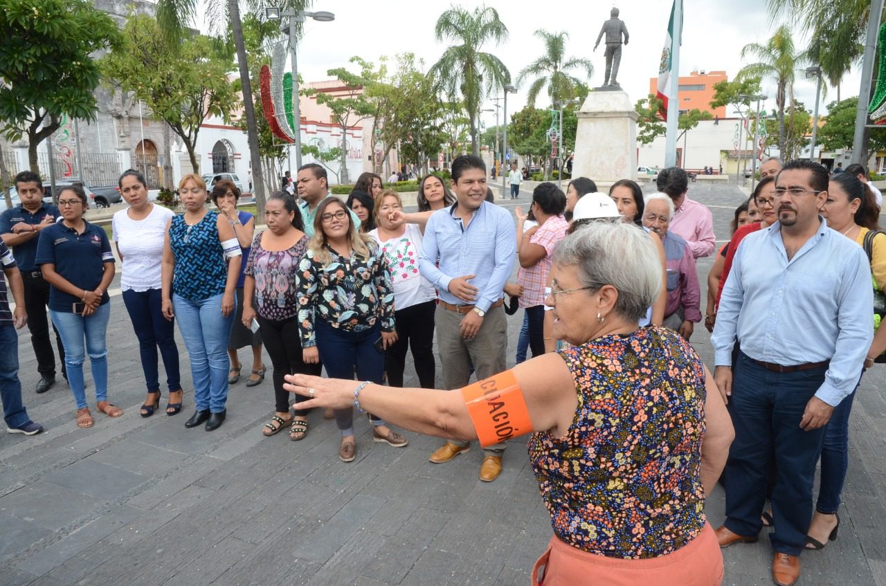 Ayuntamiento de Cuautla participa en el macro simulacro