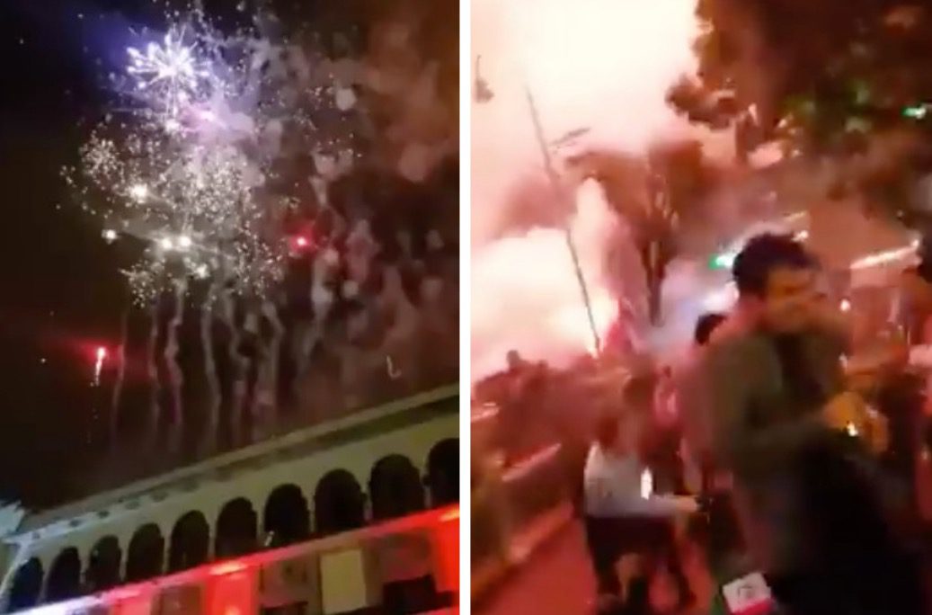 (VIDEO) Al menos 18 personas resultaron heridas por explosión de un fuego pirotécnico