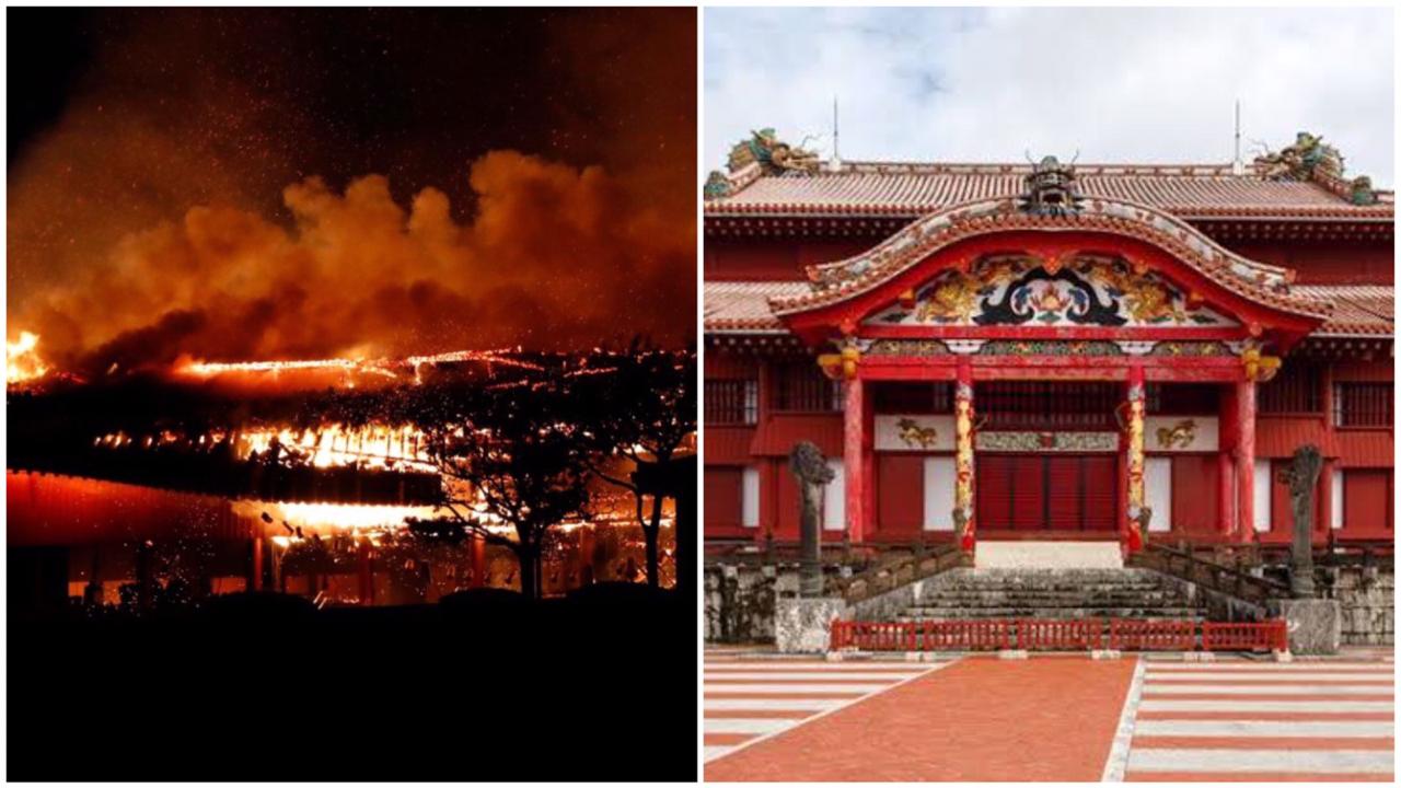 Incendio destruye castillo Shuri en Japón, patrimonio mundial cultural