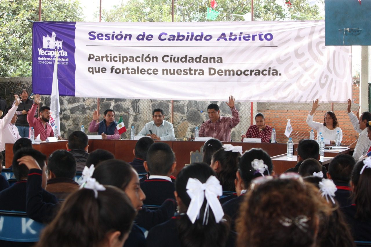 Realizan cabildo abierto en Texcala, Yecapixtla