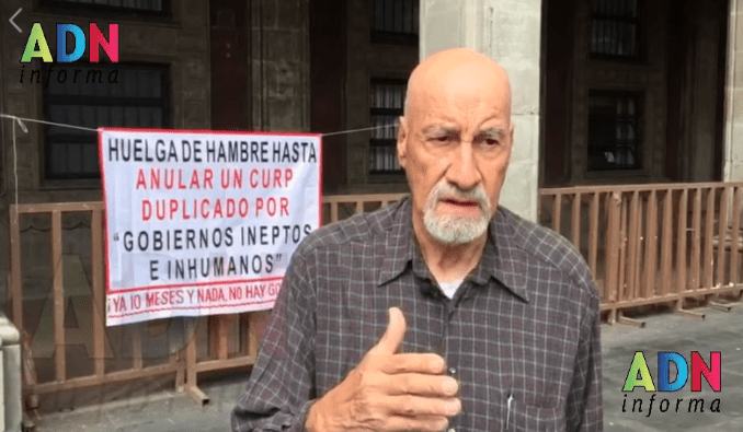 Hombre inicia huelga de hambre por ineficiente trámite de CURP