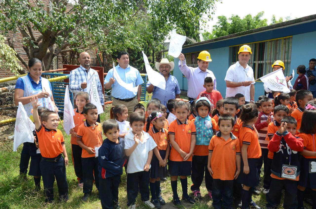Inician la construcción de techumbre en Jardín de Niños ‘Tonali’