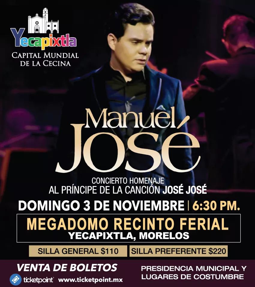 Harán homenaje a José José en Yecapixtla