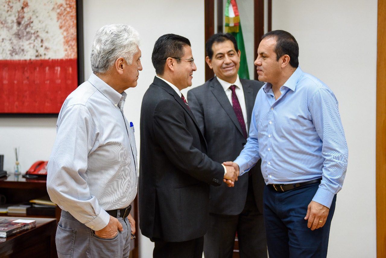 Acuerda Cuauhtémoc Blanco aplicación de proyectos del gobierno federal en Morelos