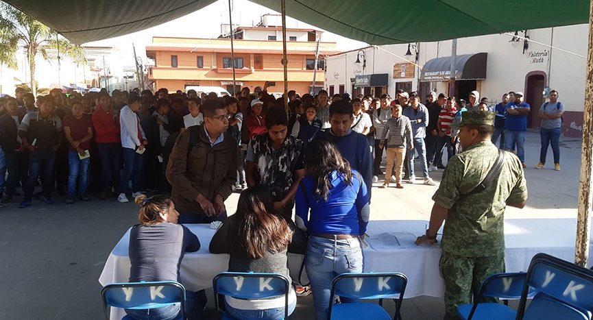 235 jóvenes de Yecapixtla participan en sorteo del SMN