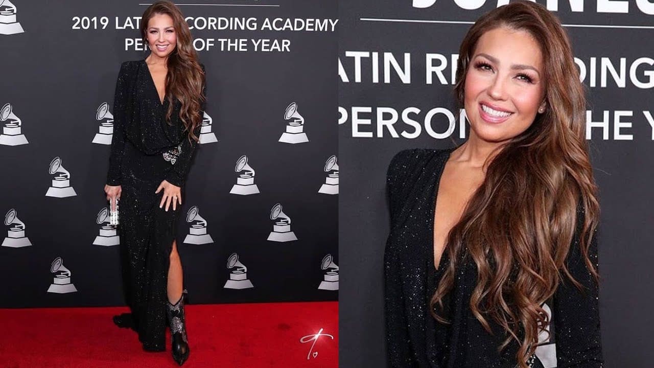 Thalía usó atuendo de $225 mil pesos para los Latin Grammy