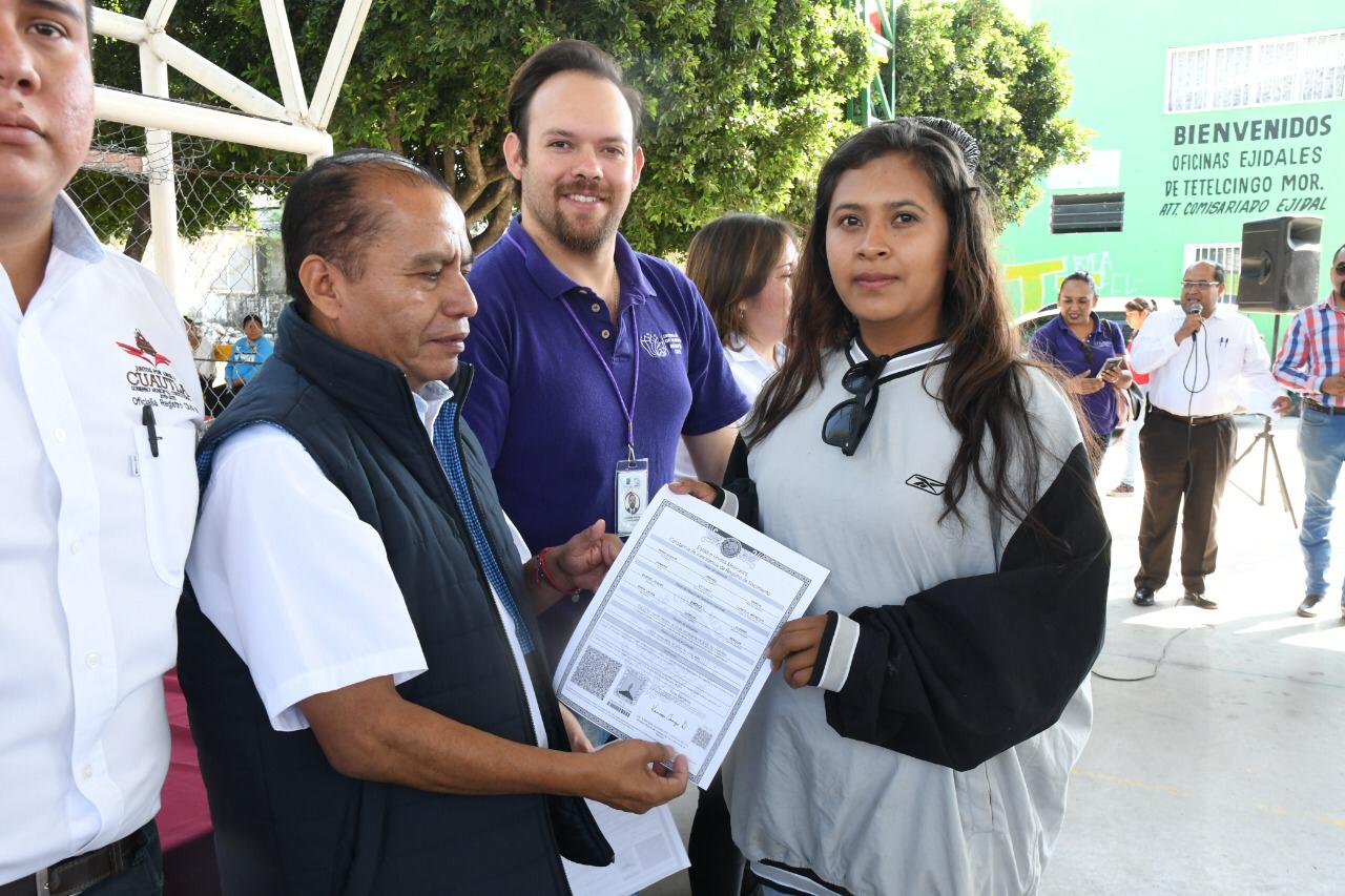 Ayuntamiento de Cuautla entrega actas de nacimiento corregidas