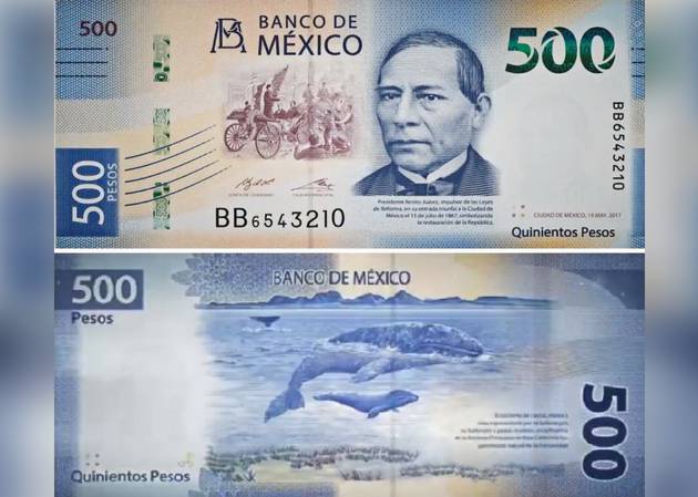 Billete de 500 pesos mexicanos es elegido el segundo más bonito del mundo