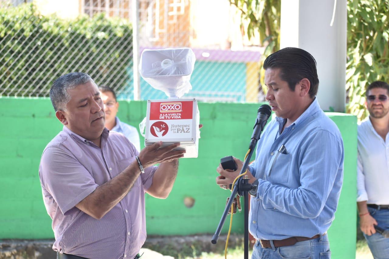 Instalan alarmas vecinales en escuelas de Jiutepec