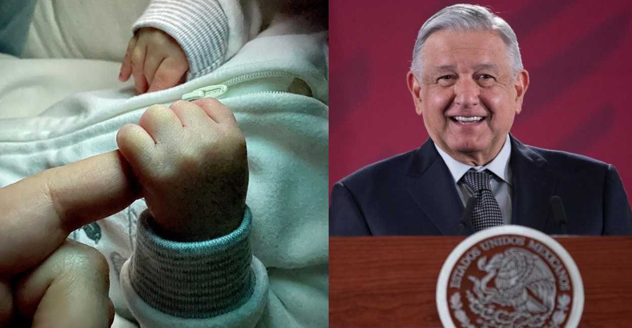 AMLO se convierte en abuelo y lo llaman Salomón Andrés Manuel