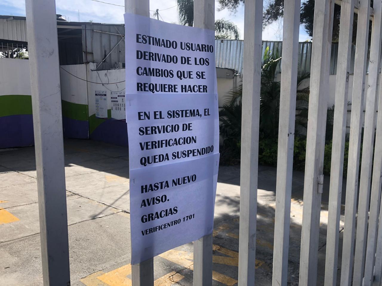 Centros de Verificación estarán cerrados hasta nuevo aviso