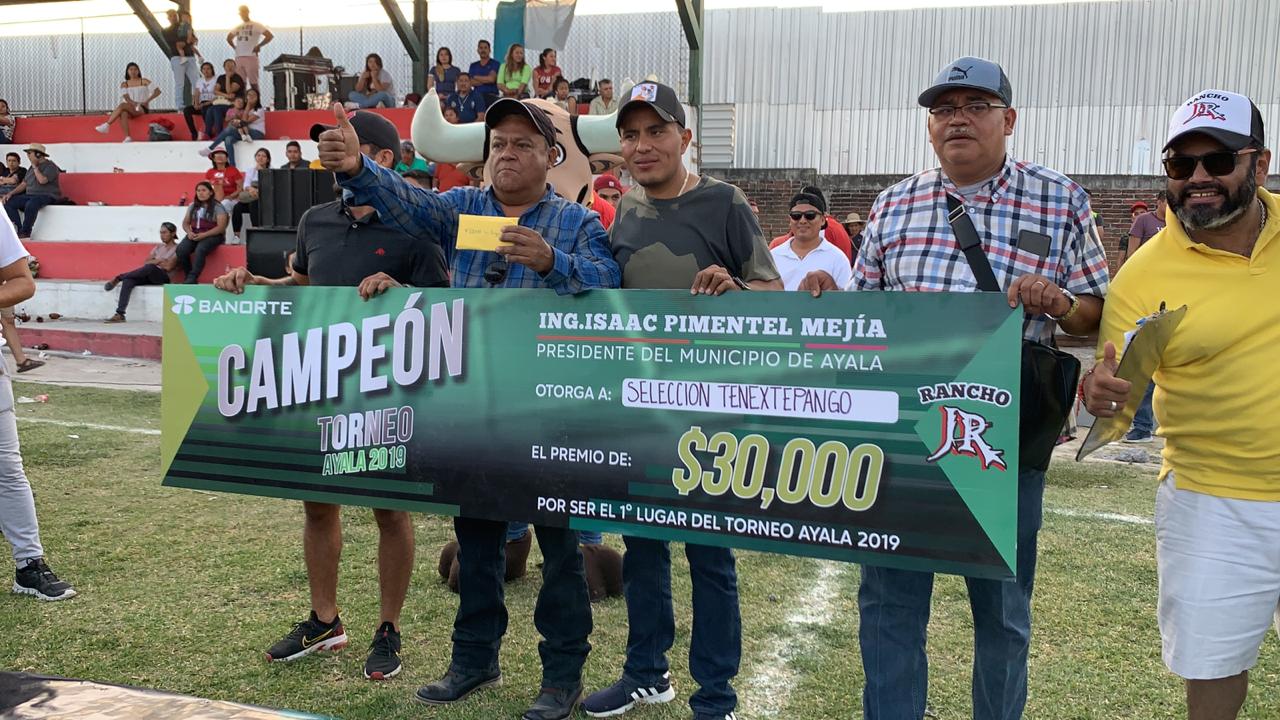 Concluye Torneo de futbol Ayala 2019, gana equipo de Tenextepango