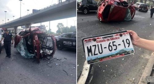 [VIDEO] Auto cae de puente en la CDMx