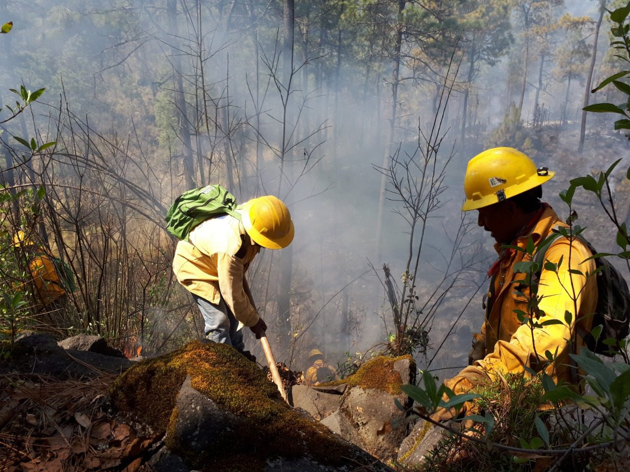 Liquidan incendio en paraje ‘Cruz del niño’ en Huitzilac