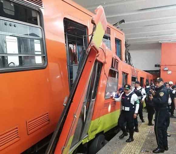 Choque entre trenes del Metro de CDMX deja un muerto y 41 heridos