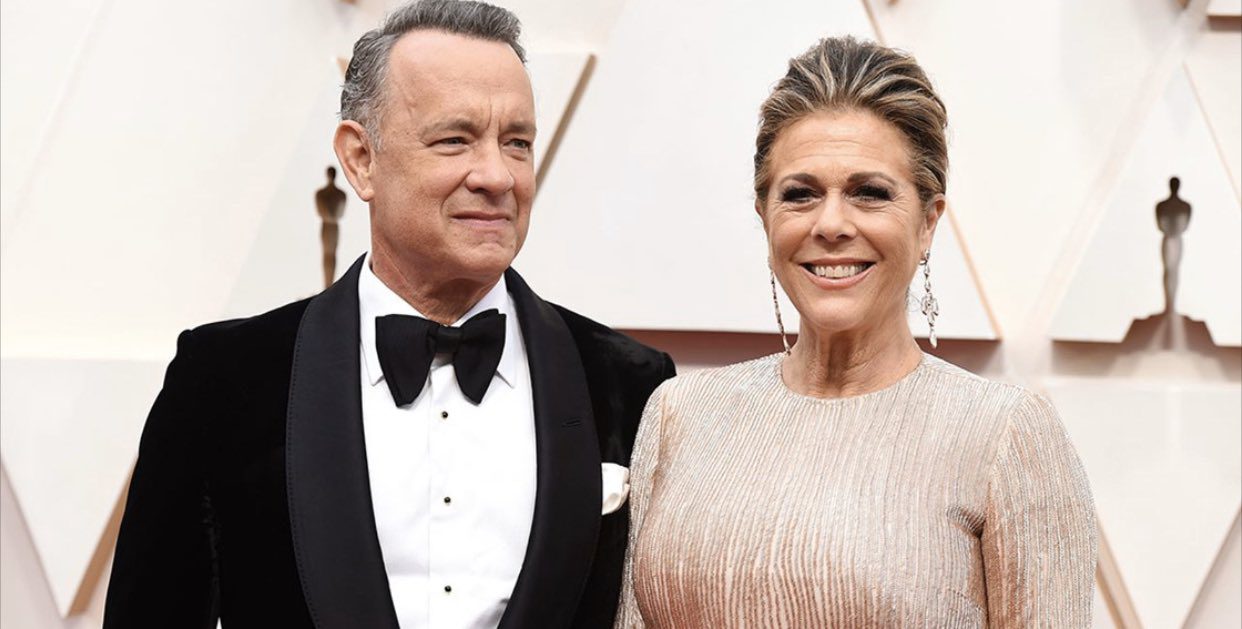 Diagnostican con CORONAVIRUS a Tom Hanks y a su esposa Rita Wilson