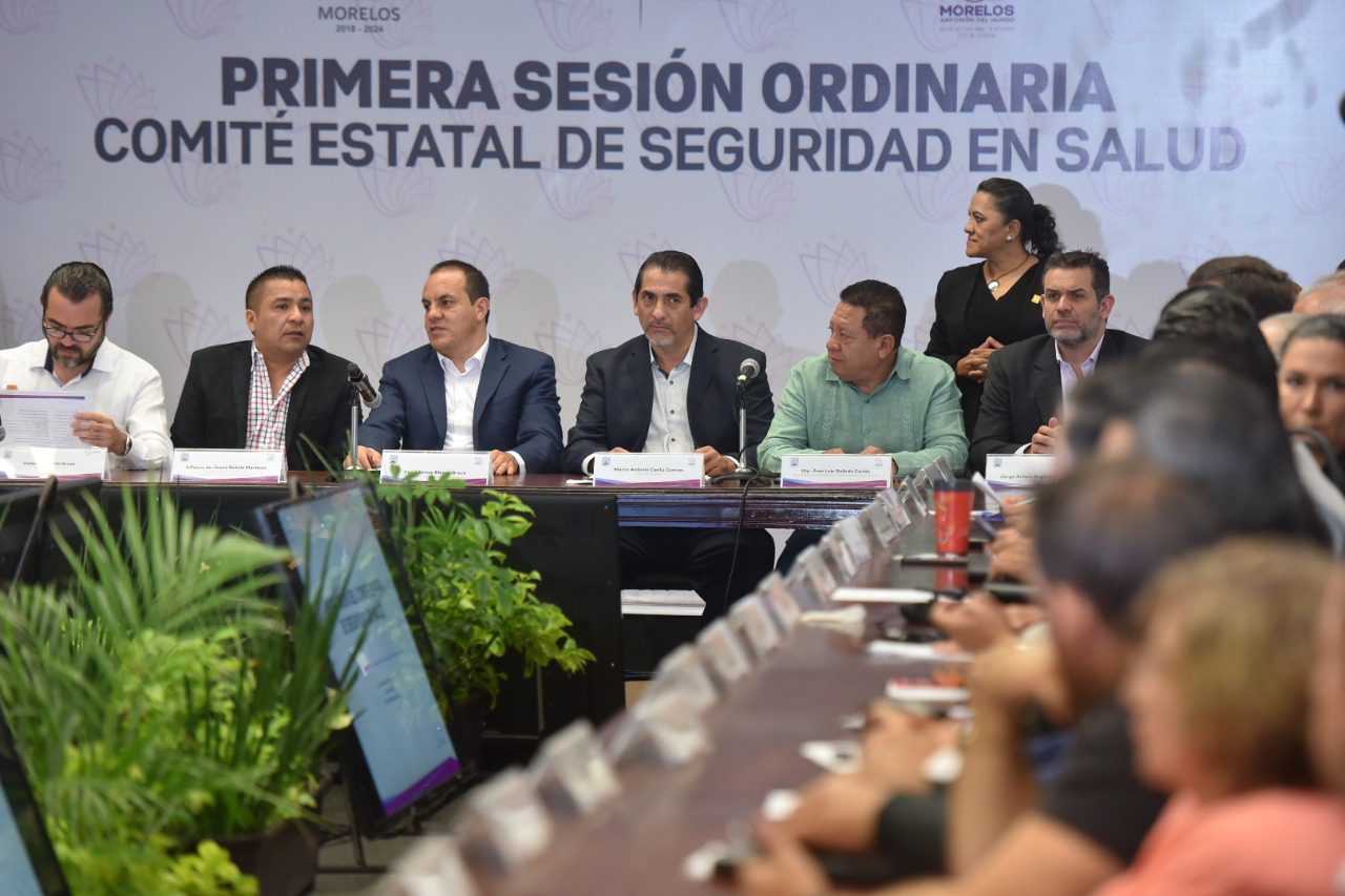 Estado y municipios activan Comité de Seguridad y Salud por COVID-19 en Morelos