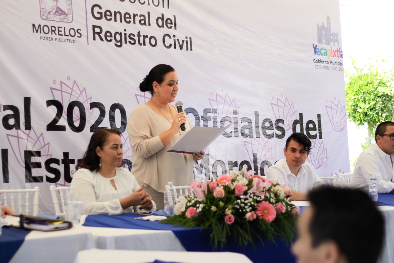 Realizan reunión semestral del Registro Civil en Yecapixtla