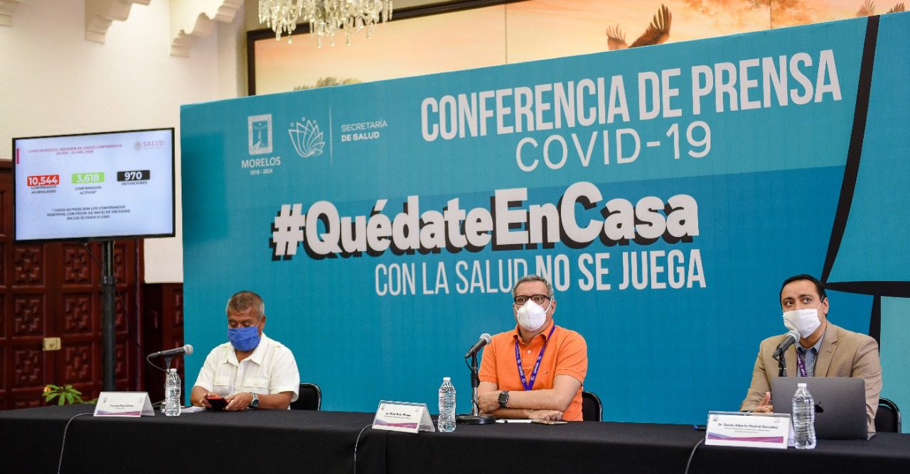 Morelos registra 126 casos de COVID-19 y 21 defunciones