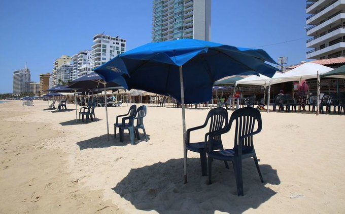 CIERRAN las playas de Acapulco por COVID-19