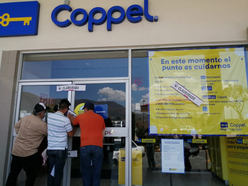 Clausuran tiendas COPPEL por no acatar medidas contra el COVID-19