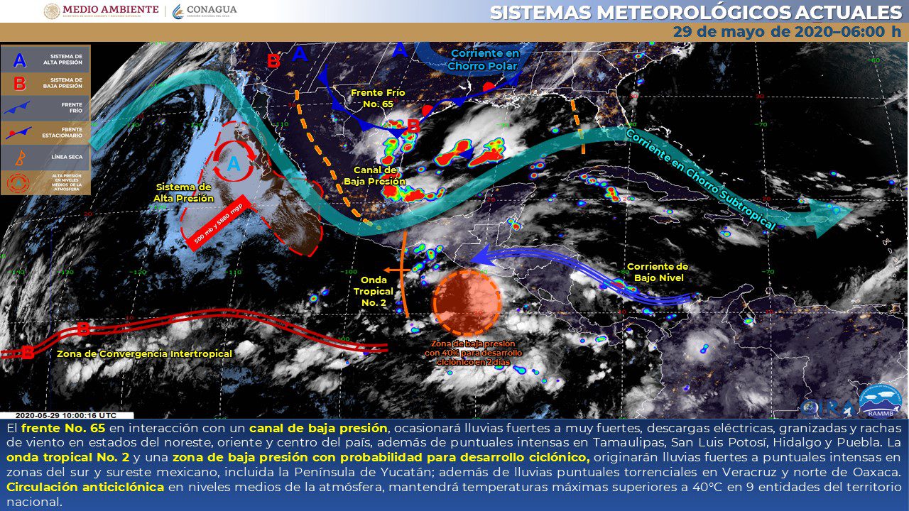 Pronostican LLUVIAS para el fin de semana en Morelos