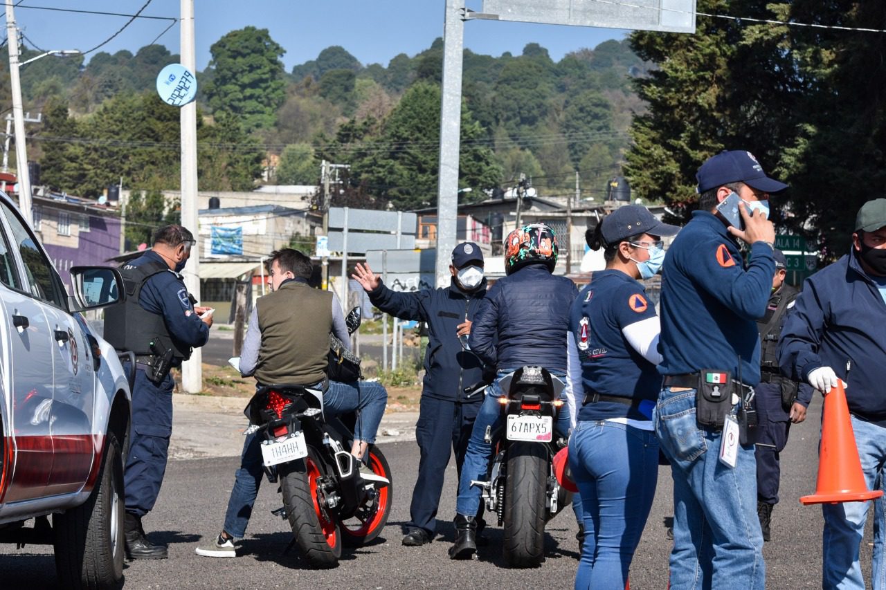 Continúan operativos de seguridad y sana distancia en Morelos