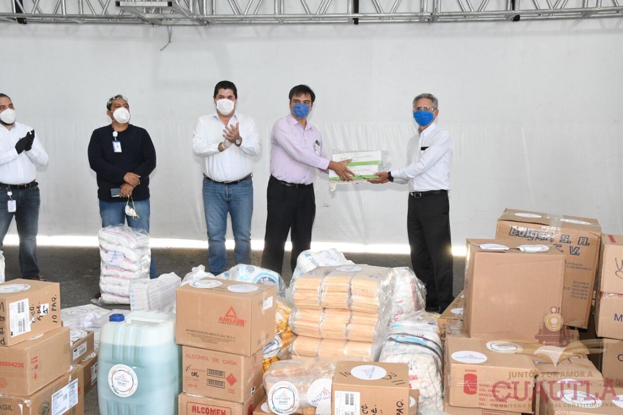 Saint-Cobain México entrega donación de materiales a albergue de Cuautla